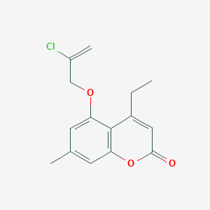 5-[(2-chloro-2-propen-1-yl)oxy]-4-ethyl-7-methyl-2H-chromen-2-one