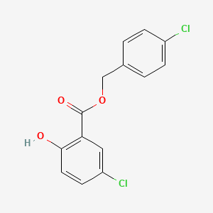 molecular formula C14H10Cl2O3 B3667202 4-chlorobenzyl 5-chloro-2-hydroxybenzoate 