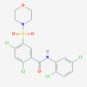 2,4-dichloro-N-(2,5-dichlorophenyl)-5-(4-morpholinylsulfonyl)benzamide