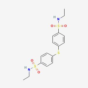 N-ethyl-4-[4-(ethylsulfamoyl)phenyl]sulfanylbenzenesulfonamide