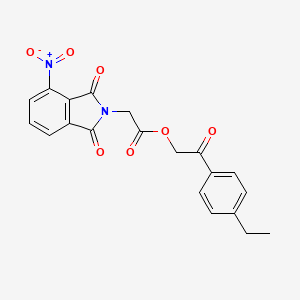 2-(4-ethylphenyl)-2-oxoethyl (4-nitro-1,3-dioxo-1,3-dihydro-2H-isoindol-2-yl)acetate