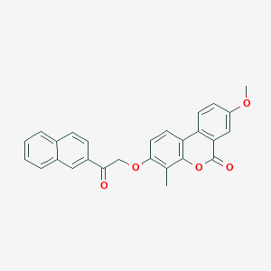 8-methoxy-4-methyl-3-[2-(2-naphthyl)-2-oxoethoxy]-6H-benzo[c]chromen-6-one