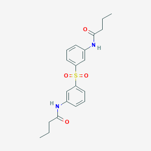 molecular formula C20H24N2O4S B3667300 N,N'-(sulfonyldi-3,1-phenylene)dibutanamide 