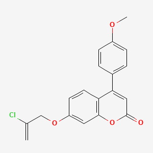 7-[(2-chloro-2-propen-1-yl)oxy]-4-(4-methoxyphenyl)-2H-chromen-2-one