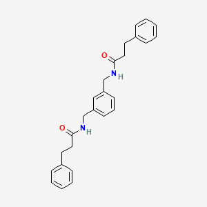 3-phenyl-N-[[3-[(3-phenylpropanoylamino)methyl]phenyl]methyl]propanamide