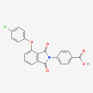 4-[4-(4-chlorophenoxy)-1,3-dioxo-1,3-dihydro-2H-isoindol-2-yl]benzoic acid