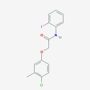 2-(4-chloro-3-methylphenoxy)-N-(2-iodophenyl)acetamide