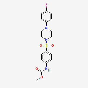 methyl (4-{[4-(4-fluorophenyl)-1-piperazinyl]sulfonyl}phenyl)carbamate