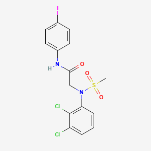 N~2~-(2,3-dichlorophenyl)-N~1~-(4-iodophenyl)-N~2~-(methylsulfonyl)glycinamide