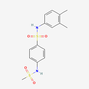 N-(3,4-dimethylphenyl)-4-(methanesulfonamido)benzenesulfonamide