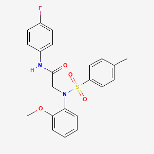 N-(4-fluorophenyl)-N~2~-(2-methoxyphenyl)-N~2~-[(4-methylphenyl)sulfonyl]glycinamide