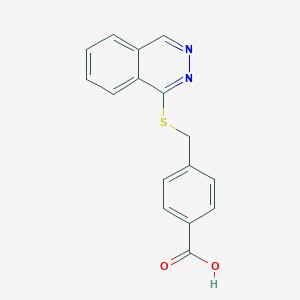 molecular formula C16H12N2O2S B366758 4-(phthalazin-1-ylsulfanylmethyl)benzoic Acid CAS No. 710286-78-5