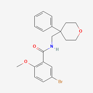 5-bromo-2-methoxy-N-[(4-phenyltetrahydro-2H-pyran-4-yl)methyl]benzamide