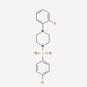 1-[(4-bromophenyl)sulfonyl]-4-(2-fluorophenyl)piperazine