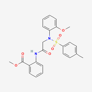 METHYL 2-{2-[N-(2-METHOXYPHENYL)4-METHYLBENZENESULFONAMIDO]ACETAMIDO}BENZOATE