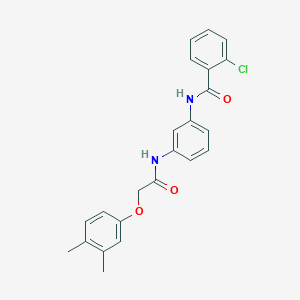 2-chloro-N-(3-{[(3,4-dimethylphenoxy)acetyl]amino}phenyl)benzamide