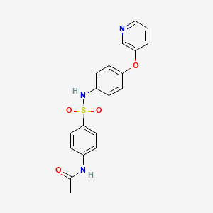 molecular formula C19H17N3O4S B3667726 N-[4-({[4-(3-pyridinyloxy)phenyl]amino}sulfonyl)phenyl]acetamide 