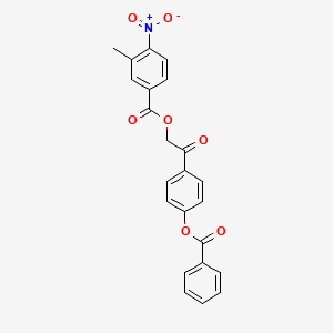 2-[4-(benzoyloxy)phenyl]-2-oxoethyl 3-methyl-4-nitrobenzoate