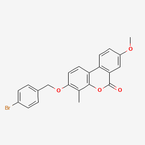 3-[(4-BROMOPHENYL)METHOXY]-8-METHOXY-4-METHYL-6H-BENZO[C]CHROMEN-6-ONE