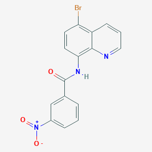 N-(5-bromo-8-quinolinyl)-3-nitrobenzamide