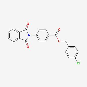 molecular formula C22H14ClNO4 B3667910 4-chlorobenzyl 4-(1,3-dioxo-1,3-dihydro-2H-isoindol-2-yl)benzoate 