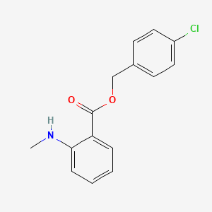 molecular formula C15H14ClNO2 B3667924 4-chlorobenzyl 2-(methylamino)benzoate 