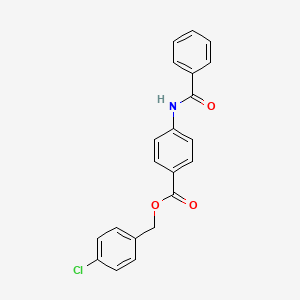 molecular formula C21H16ClNO3 B3667928 4-chlorobenzyl 4-(benzoylamino)benzoate 