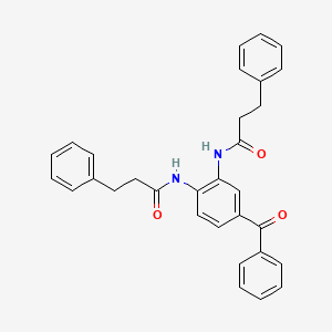 N,N'-(4-benzoyl-1,2-phenylene)bis(3-phenylpropanamide)