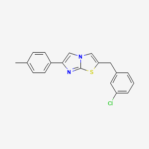 2-(3-chlorobenzyl)-6-(4-methylphenyl)imidazo[2,1-b][1,3]thiazole