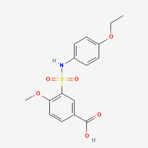 3-[(4-ethoxyphenyl)sulfamoyl]-4-methoxybenzoic acid