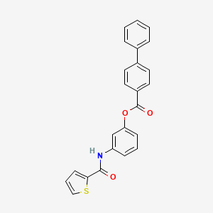 3-[(2-thienylcarbonyl)amino]phenyl 4-biphenylcarboxylate