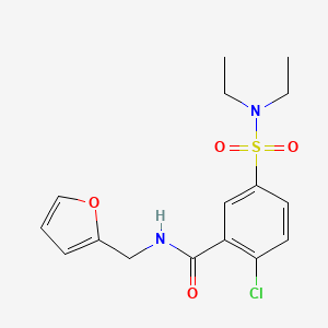 2-chloro-5-[(diethylamino)sulfonyl]-N-(2-furylmethyl)benzamide