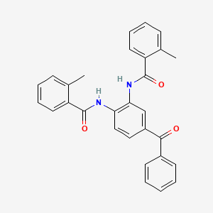 molecular formula C29H24N2O3 B3668001 N,N'-(4-benzoyl-1,2-phenylene)bis(2-methylbenzamide) 