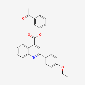 3-acetylphenyl 2-(4-ethoxyphenyl)-4-quinolinecarboxylate