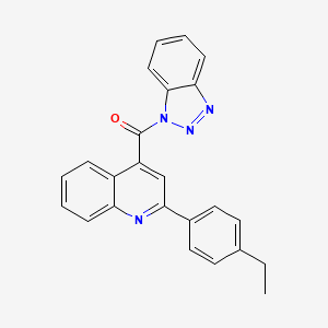 4-(1H-1,2,3-benzotriazol-1-ylcarbonyl)-2-(4-ethylphenyl)quinoline