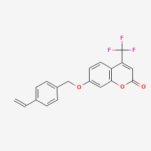 4-(trifluoromethyl)-7-[(4-vinylbenzyl)oxy]-2H-chromen-2-one