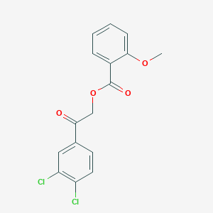 2-(3,4-dichlorophenyl)-2-oxoethyl 2-methoxybenzoate