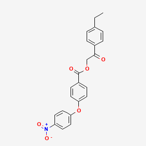 2-(4-ethylphenyl)-2-oxoethyl 4-(4-nitrophenoxy)benzoate