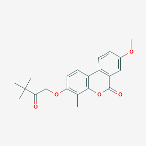 3-(3,3-dimethyl-2-oxobutoxy)-8-methoxy-4-methyl-6H-benzo[c]chromen-6-one