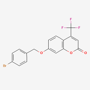 7-[(4-bromobenzyl)oxy]-4-(trifluoromethyl)-2H-chromen-2-one