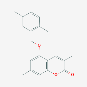 5-[(2,5-dimethylbenzyl)oxy]-3,4,7-trimethyl-2H-chromen-2-one