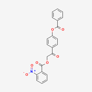 2-[4-(benzoyloxy)phenyl]-2-oxoethyl 2-nitrobenzoate