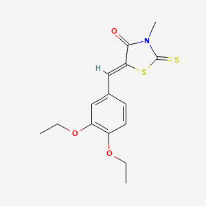 5-(3,4-diethoxybenzylidene)-3-methyl-2-thioxo-1,3-thiazolidin-4-one