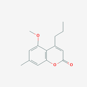 5-methoxy-7-methyl-4-propyl-2H-chromen-2-one