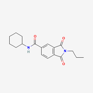 N-cyclohexyl-1,3-dioxo-2-propyl-5-isoindolinecarboxamide