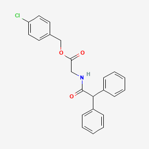 4-chlorobenzyl N-(diphenylacetyl)glycinate