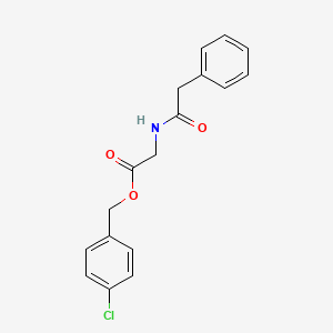 molecular formula C17H16ClNO3 B3668255 4-chlorobenzyl N-(phenylacetyl)glycinate 