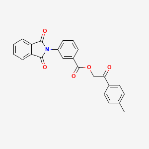 2-(4-ethylphenyl)-2-oxoethyl 3-(1,3-dioxo-1,3-dihydro-2H-isoindol-2-yl)benzoate