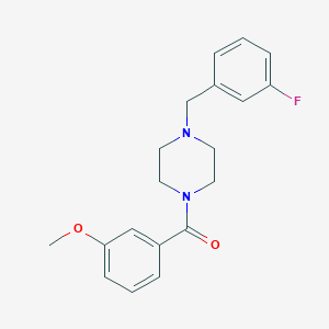 molecular formula C19H21FN2O2 B366826 [4-(3-Fluorobenzyl)piperazin-1-yl](3-methoxyphenyl)methanone CAS No. 461398-00-5