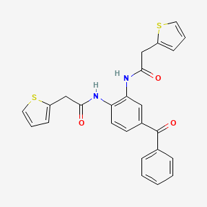 N,N'-(4-benzoyl-1,2-phenylene)bis[2-(2-thienyl)acetamide]